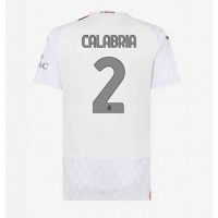 Koszulka piłkarska AC Milan Davide Calabria #2 Strój wyjazdowy dla kobiety 2023-24 tanio Krótki Rękaw